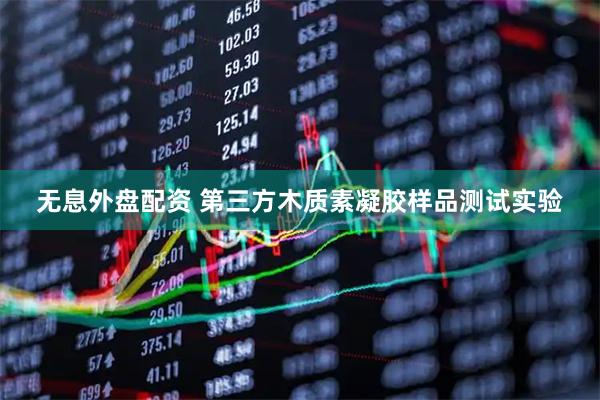 无息外盘配资 第三方木质素凝胶样品测试实验