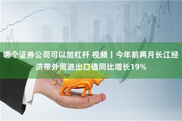 哪个证券公司可以加杠杆 视频丨今年前两月长江经济带外贸进出口值同比增长19%